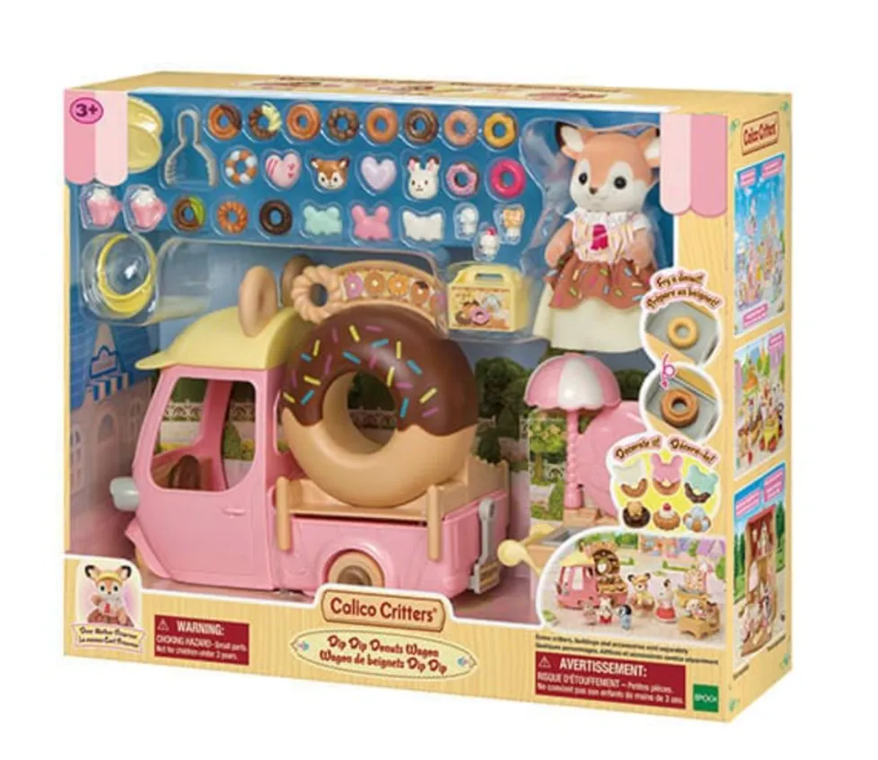 Calico Critters Dip Dip Donuts Wagon