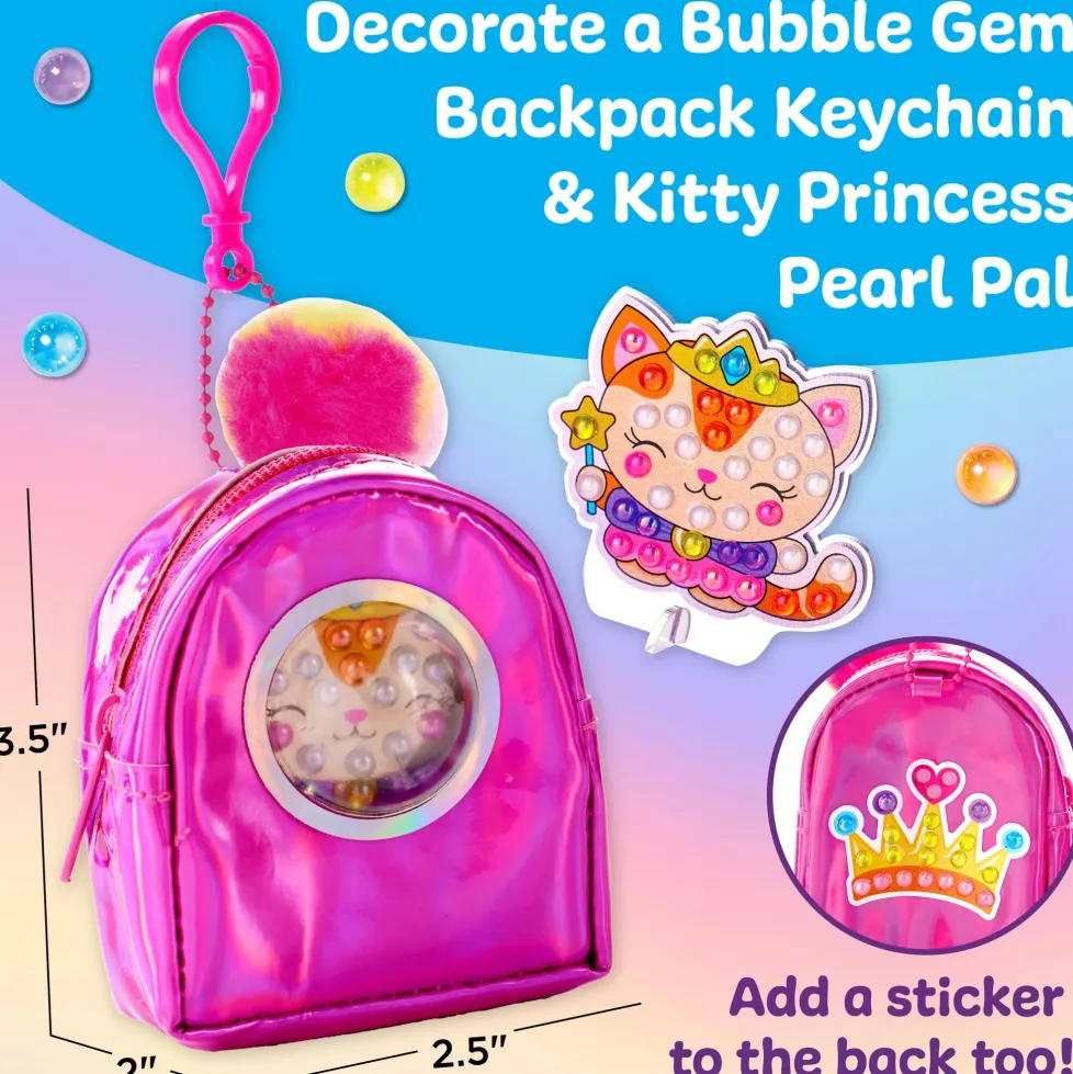 Creativity for Kids Bubble Gems™ Backpack Keychain Kitty Princess