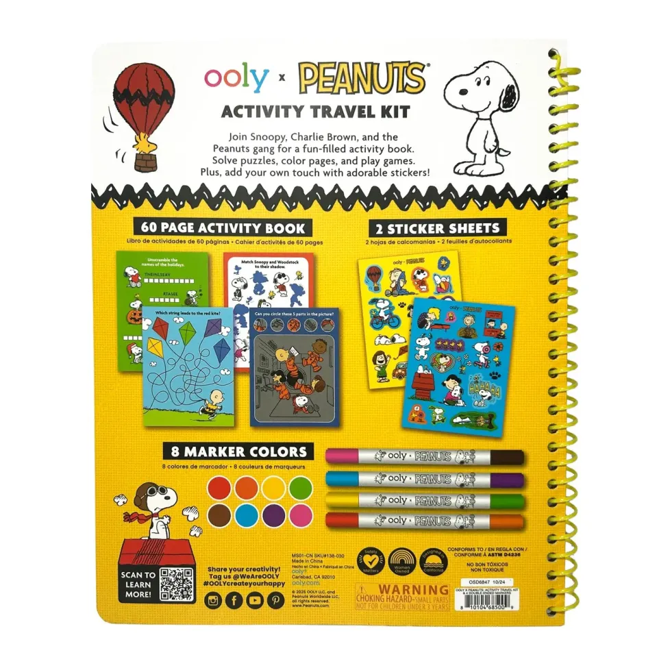Ooly® x Peanuts®: Activity Travel Kit & Markers