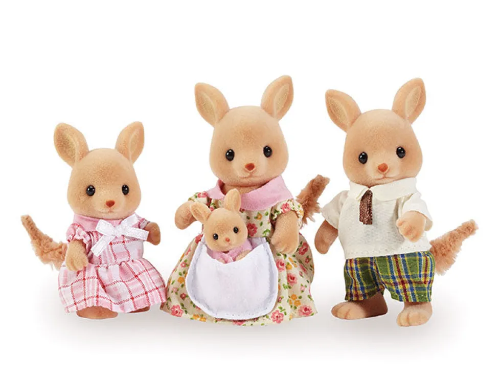 Calico Critters Hopper Kangaroo Family