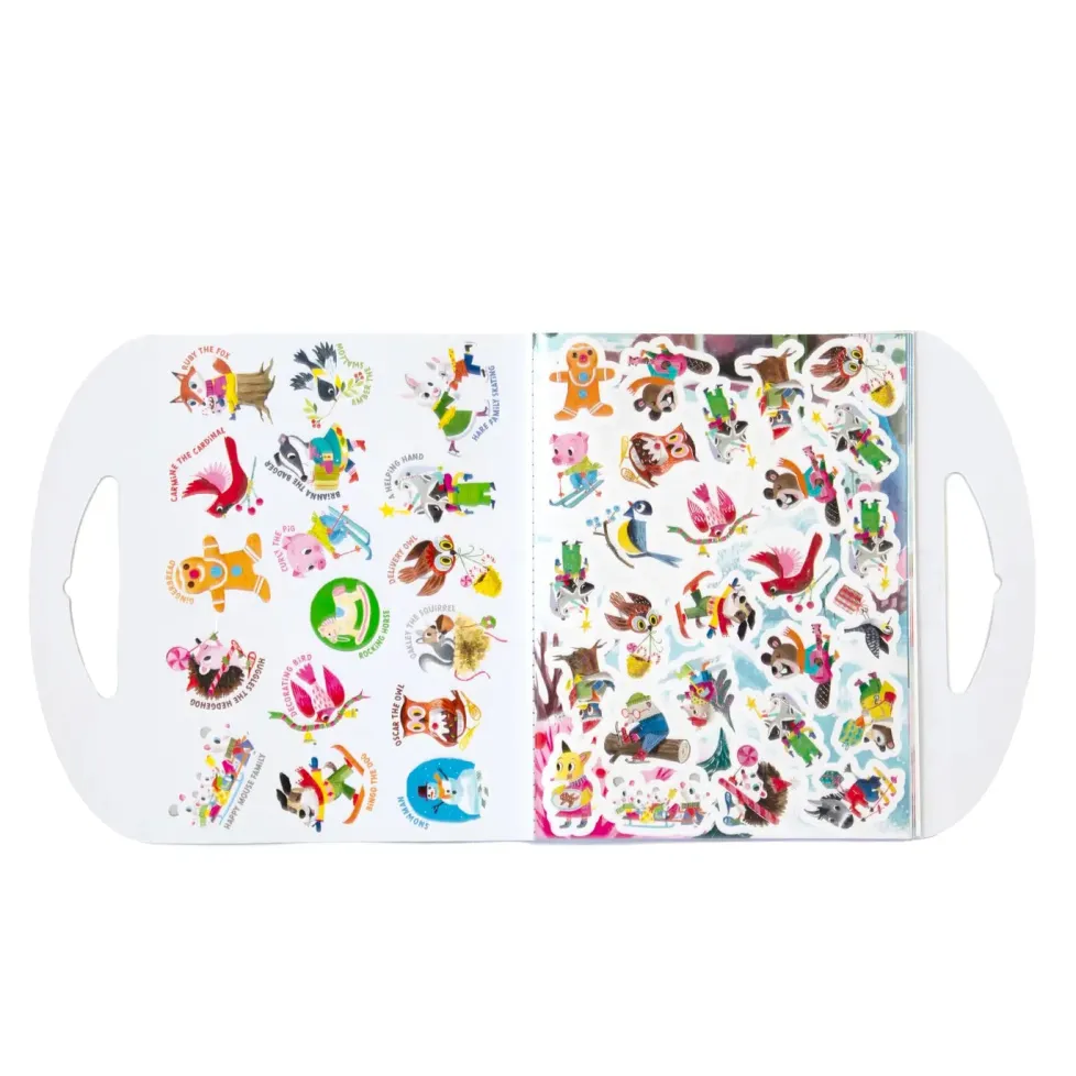 eeBoo Holiday in the Woods Shiny Stickers