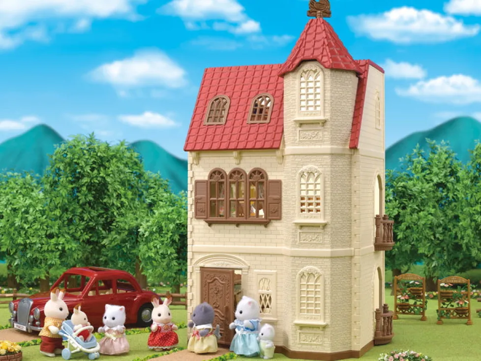 Calico Critters Red Roof Tower Home
