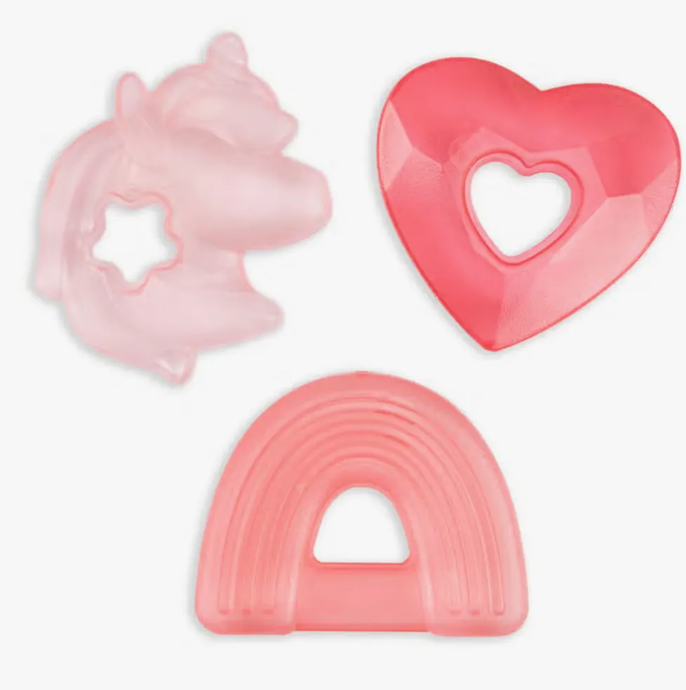 Itzy Ritzy Cutie Coolers™ Water Filled Teethers Unicorn (3 pack)