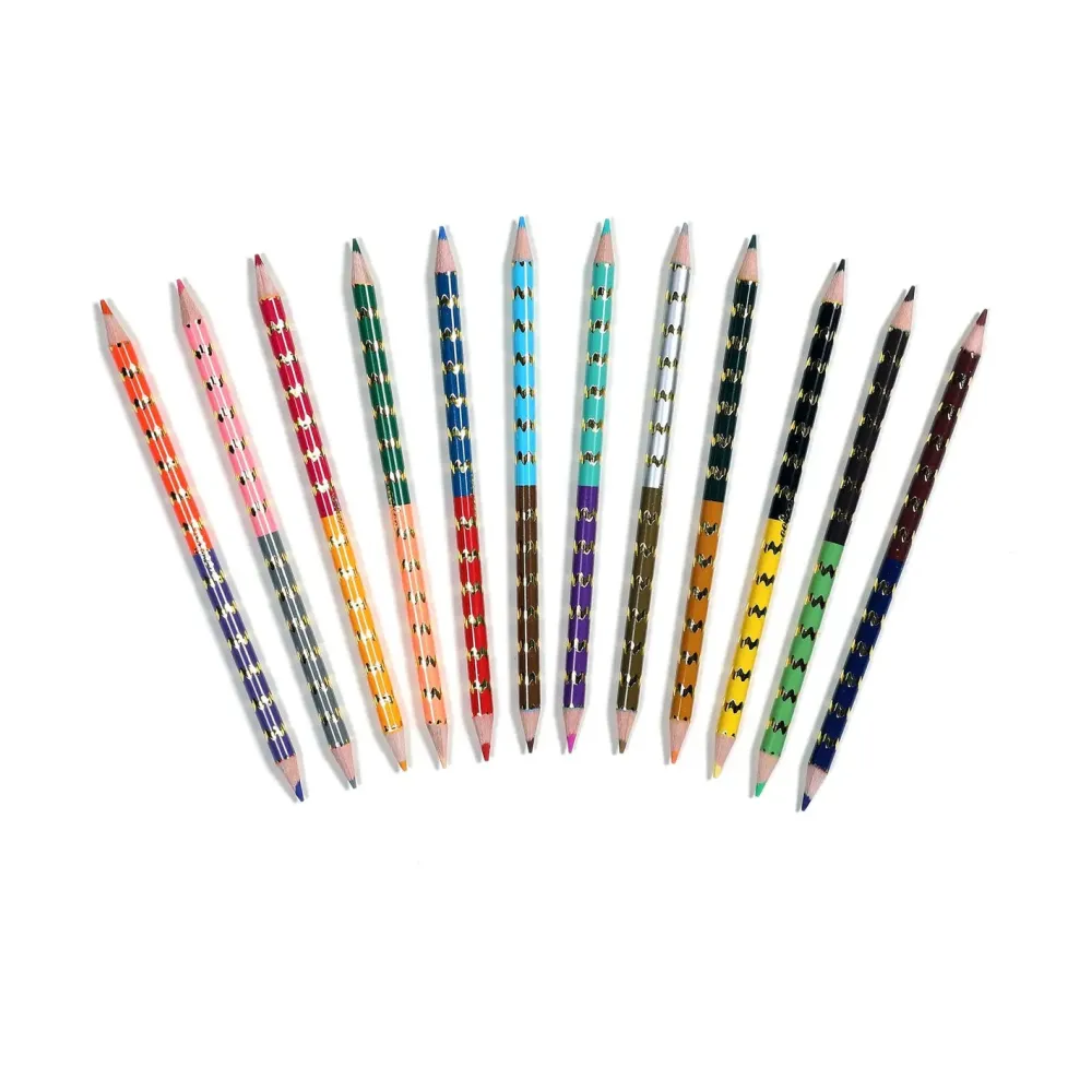 eeBoo Double-Sided Color Pencils 12 Piece Life on Earth