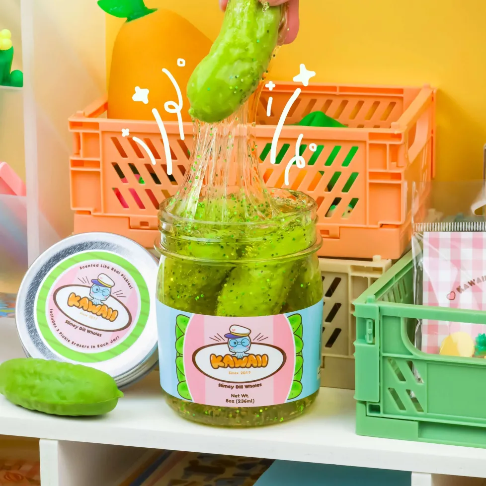 Kawaii Slime: Shimmery Pickle