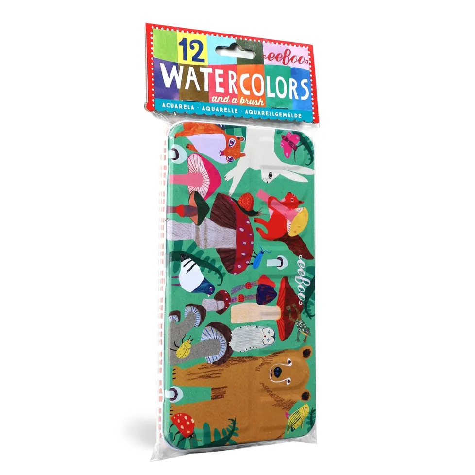 eeBoo Watercolors: Mushrooms