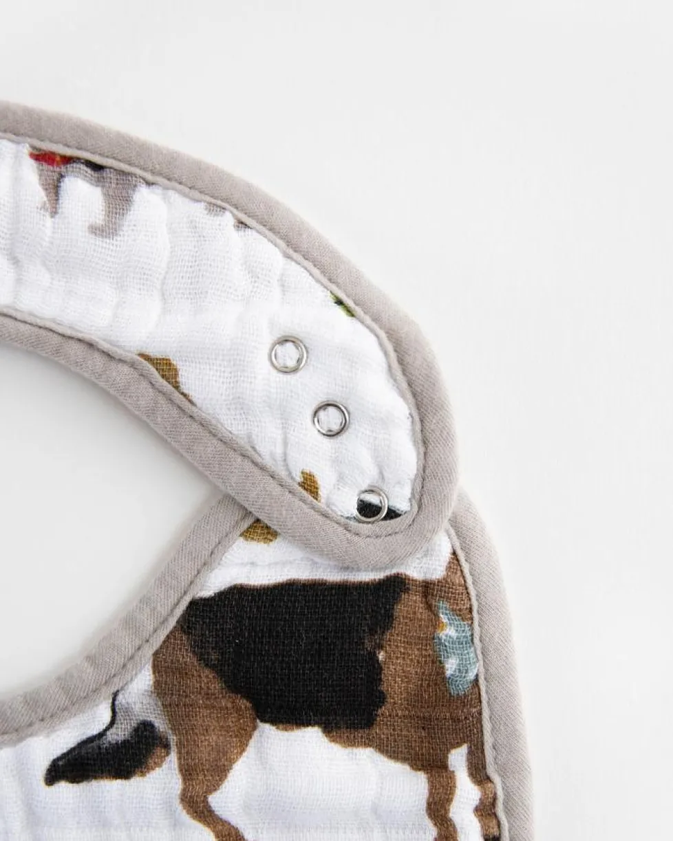 Little Unicorn Cotton Muslin Classic Bib Woof