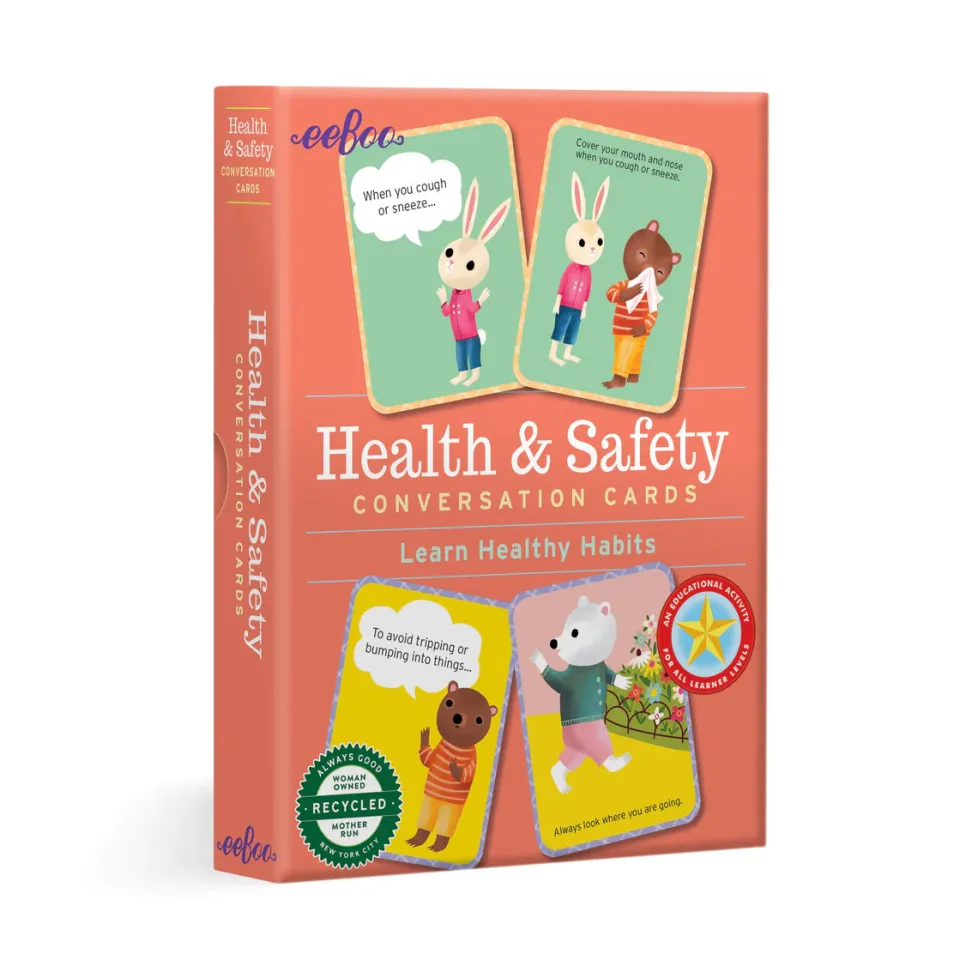 eeBoo Conversation Cards- Health & Safety