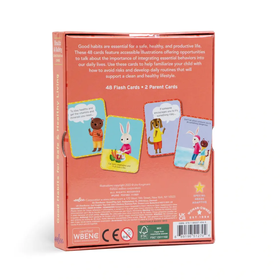 eeBoo Conversation Cards- Health & Safety