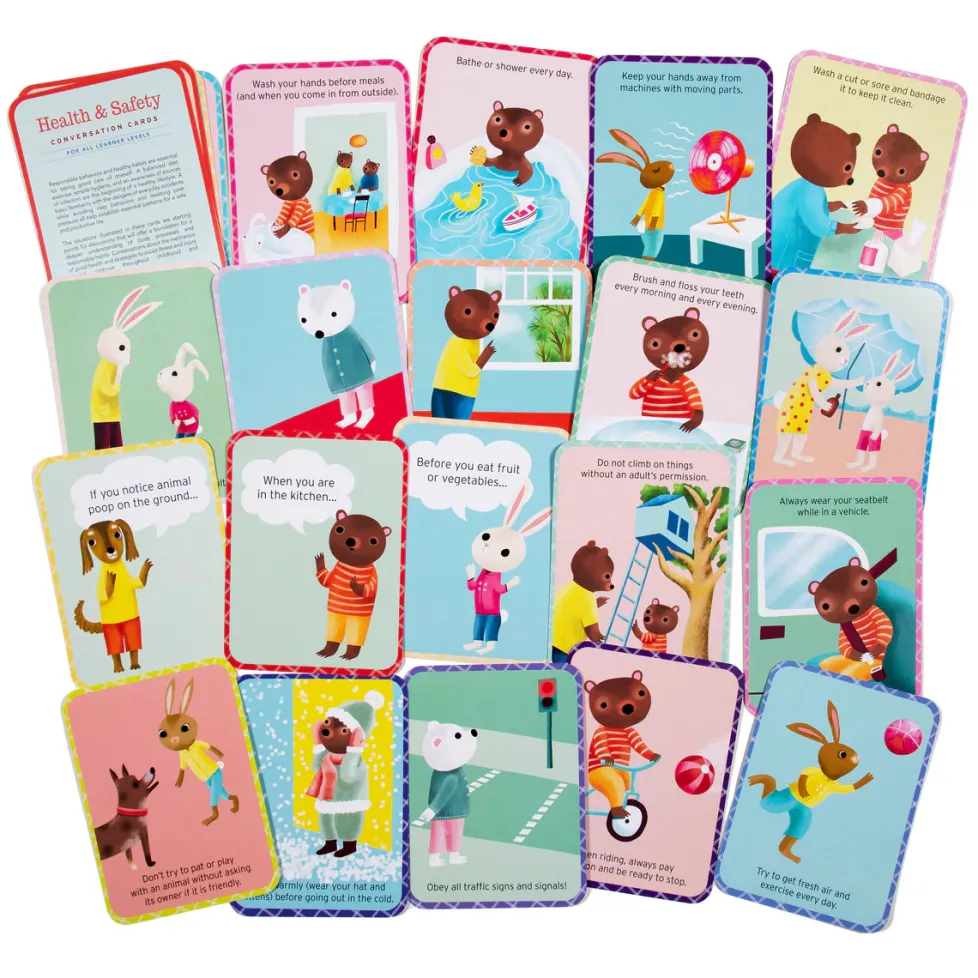 eeBoo Conversation Cards- Health & Safety