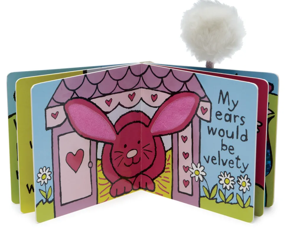 Jellycat Board Book If I Were A Rabbit Pink
