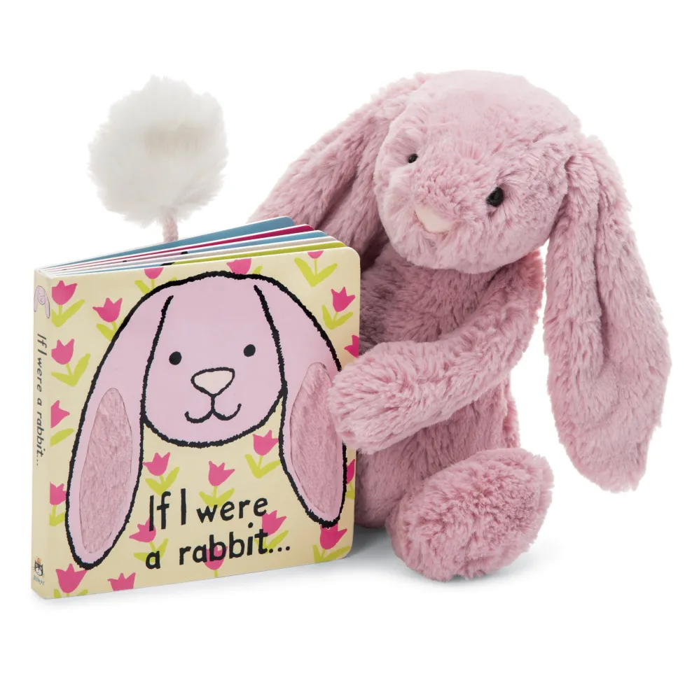 Jellycat Board Book If I Were A Rabbit Pink