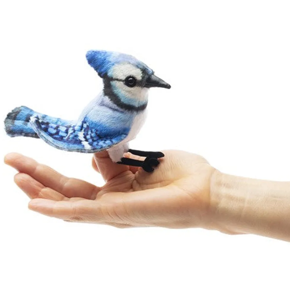 Folkmanis® Finger Puppet: Mini Blue Jay