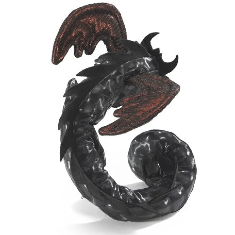 Folkmanis® Wristlet Finger Puppet: Midnight Dragon