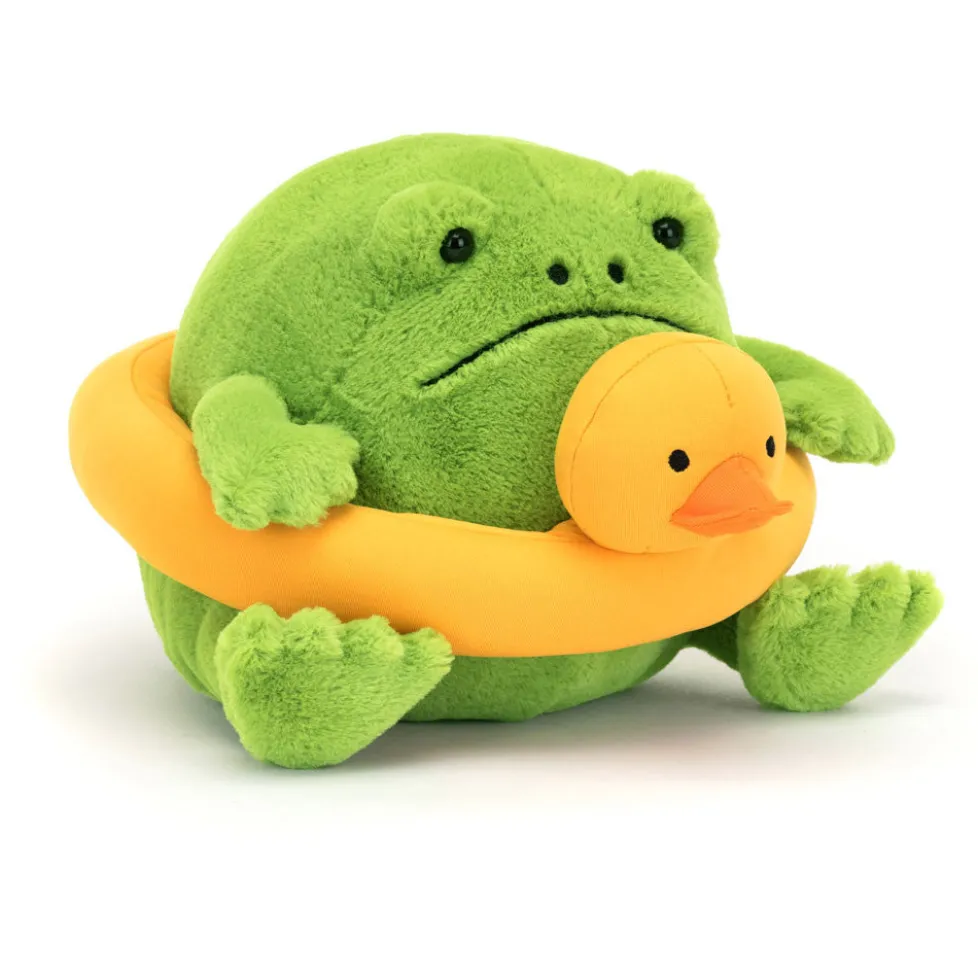 Jellycat Ricky Rain Frog with Rubber Ring 7"