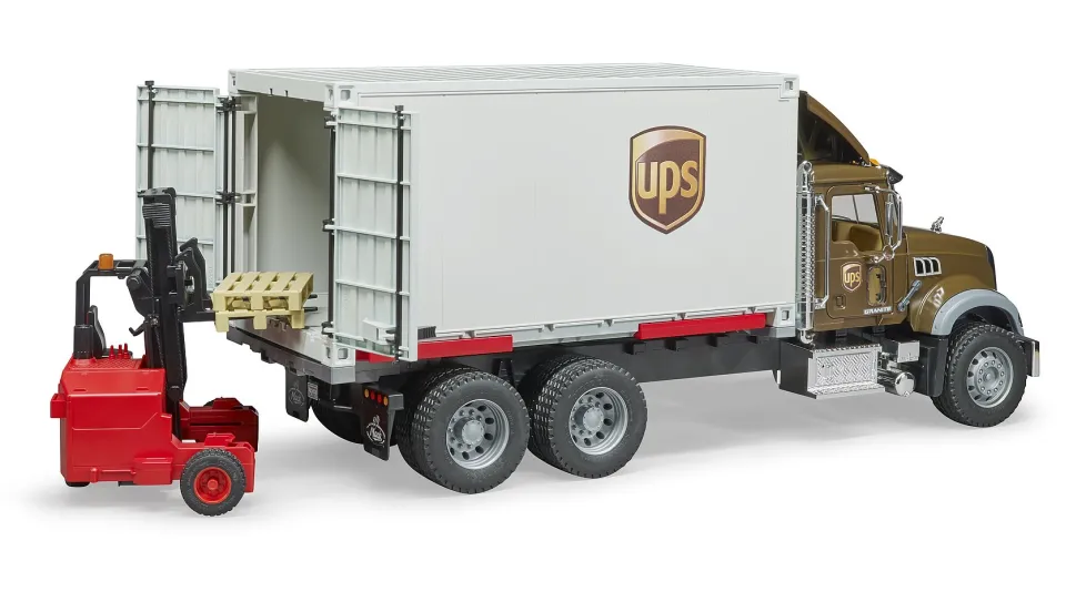 Bruder® MACK Granite UPS Logistics Truck with Forklift