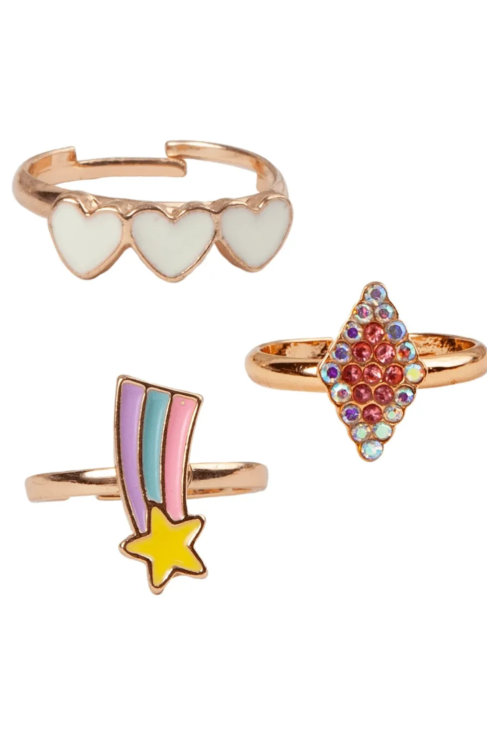 Great Pretenders Ring Set: Heart Star