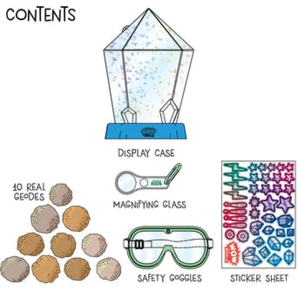 Thames & Kosmos Wow in the World: Break-Open Crystal Geodes
