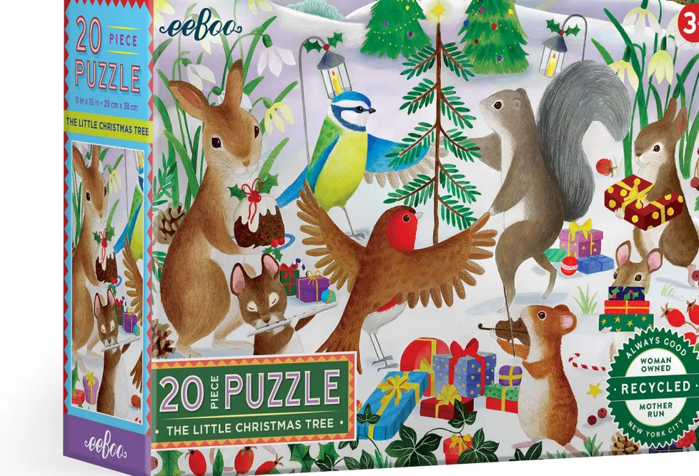 eeBoo 20 Piece Puzzle The Little Christmas Tree