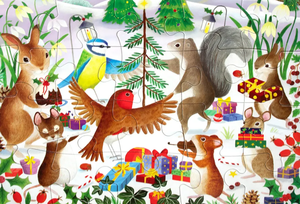 eeBoo 20 Piece Puzzle The Little Christmas Tree