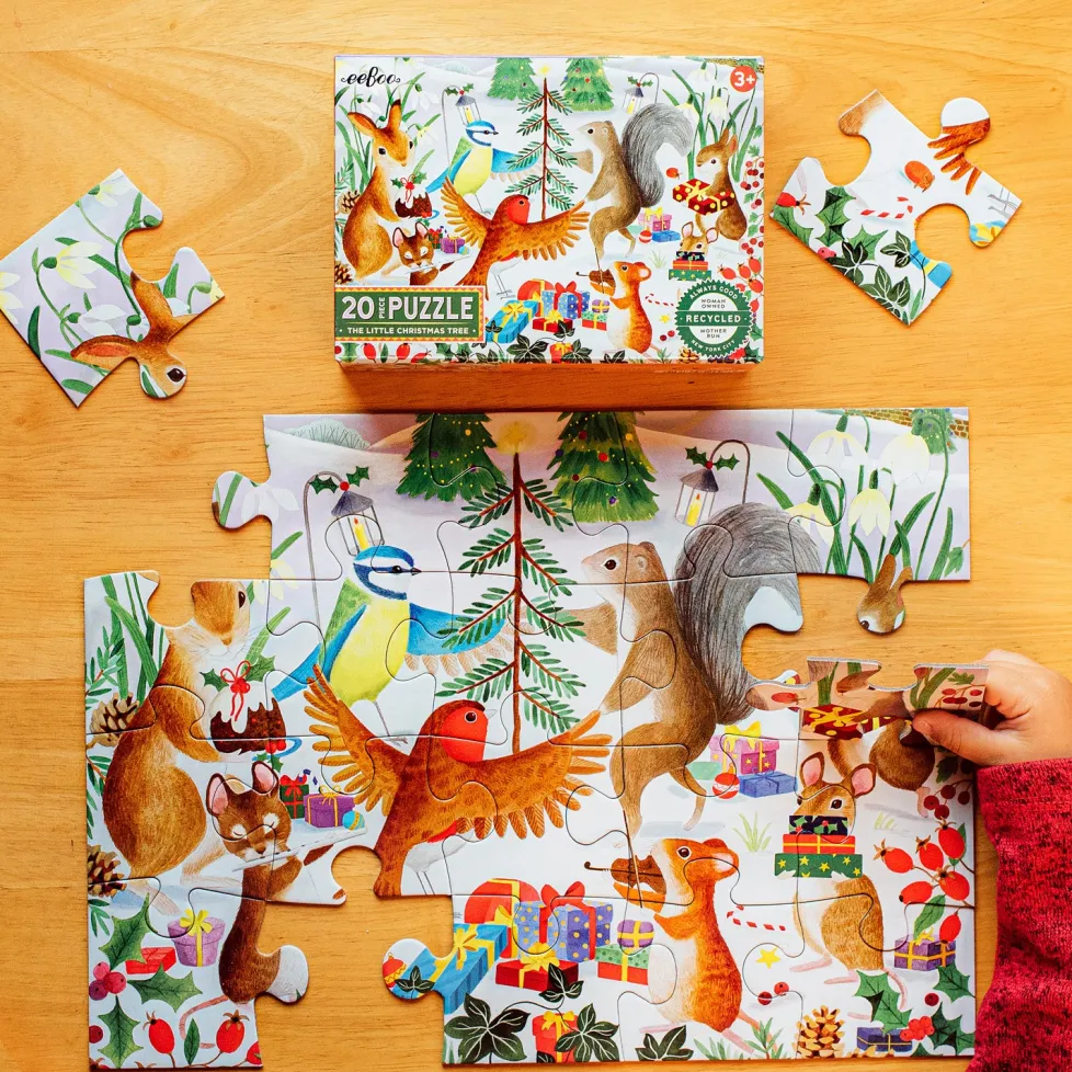 eeBoo 20 Piece Puzzle The Little Christmas Tree