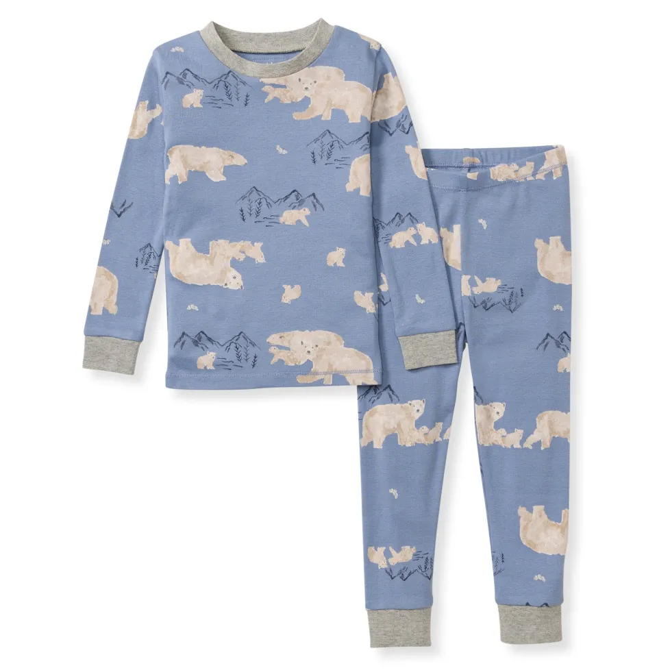 Burt's Bees Organic Two-Piece Pajamas Polar Mountin