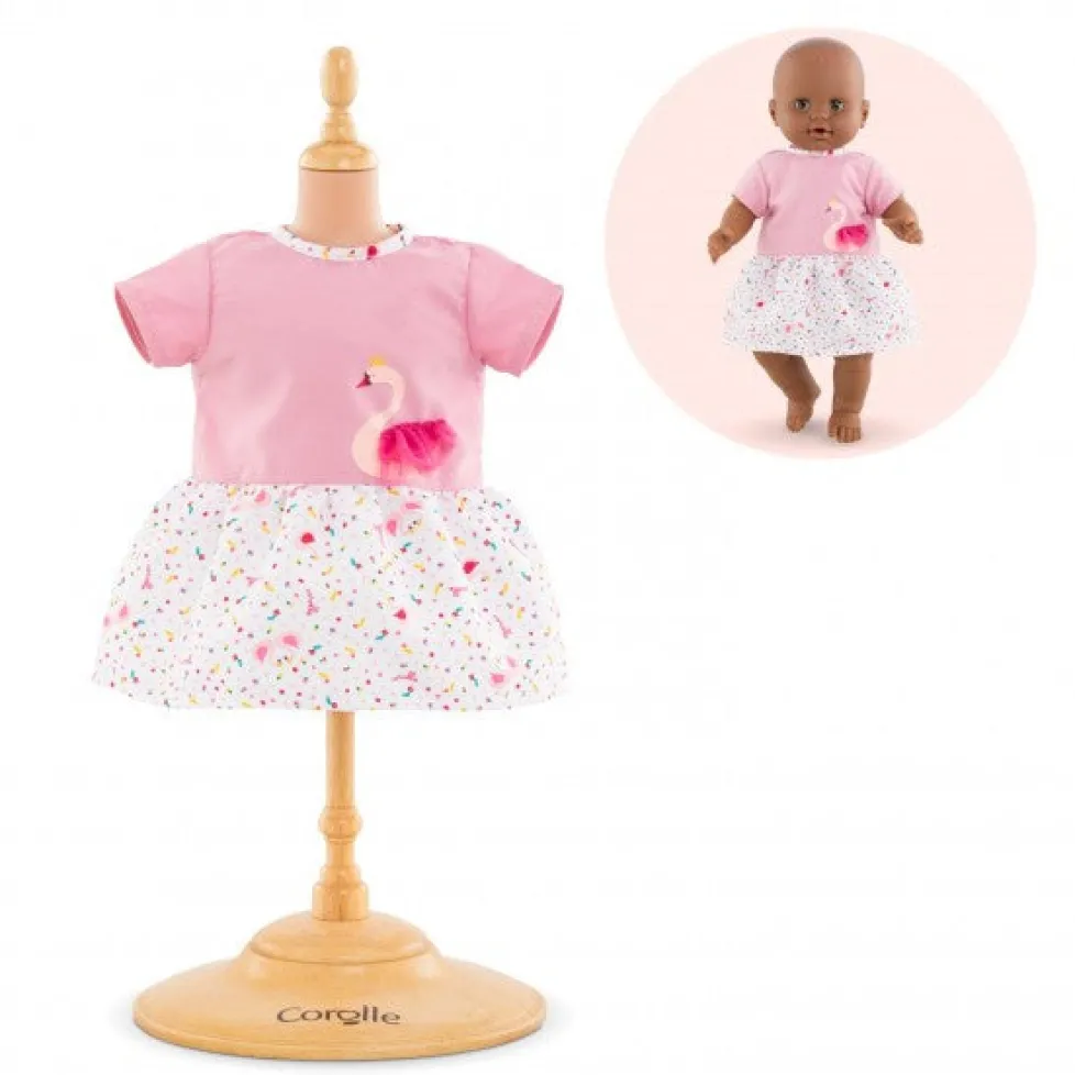 Corolle Dolls Clothes 14" Dress Swan Royale