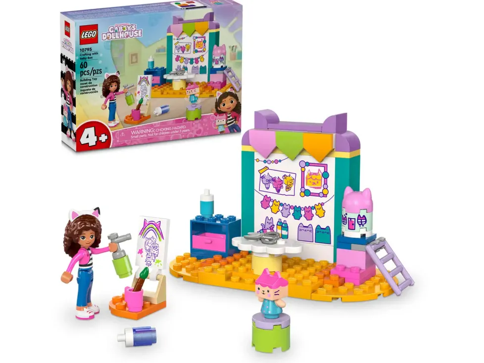 LEGO® Gabby's Dollhouse Crafting with Baby Box 10795