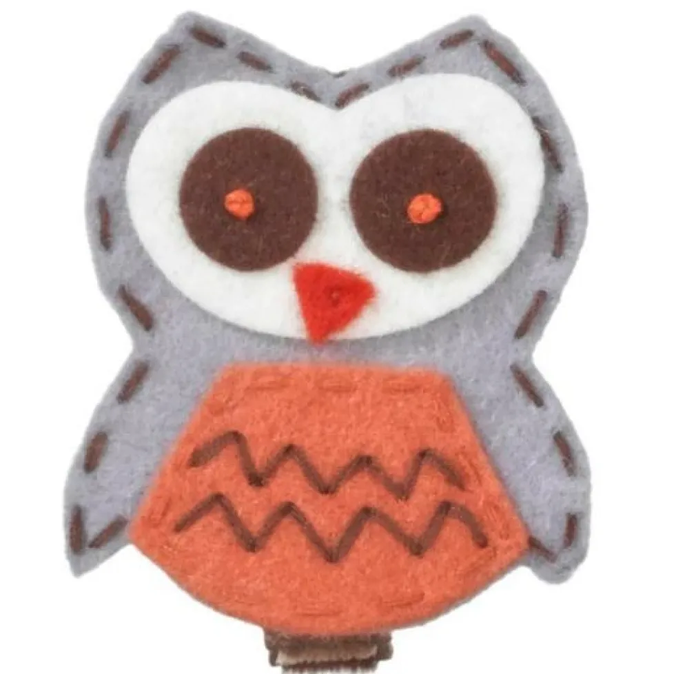 No Slippy Hair Clippy Willow Owl Brown