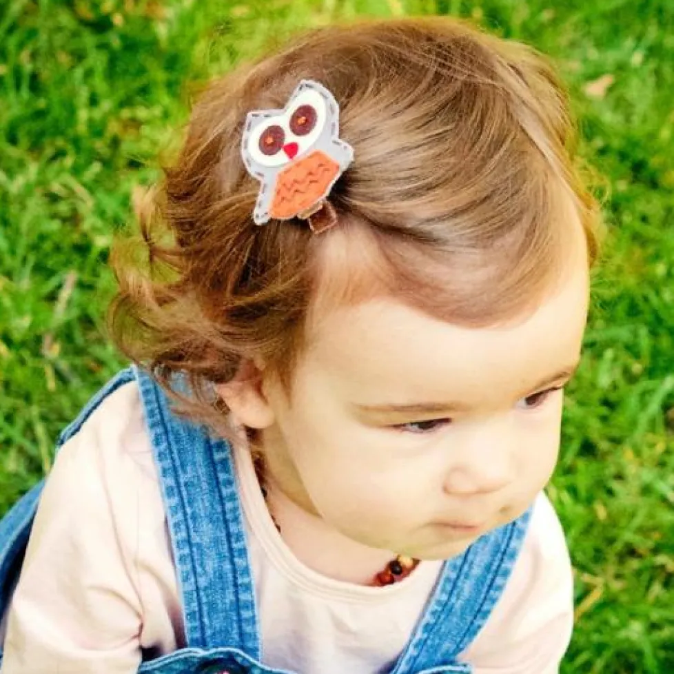 No Slippy Hair Clippy Willow Owl Brown