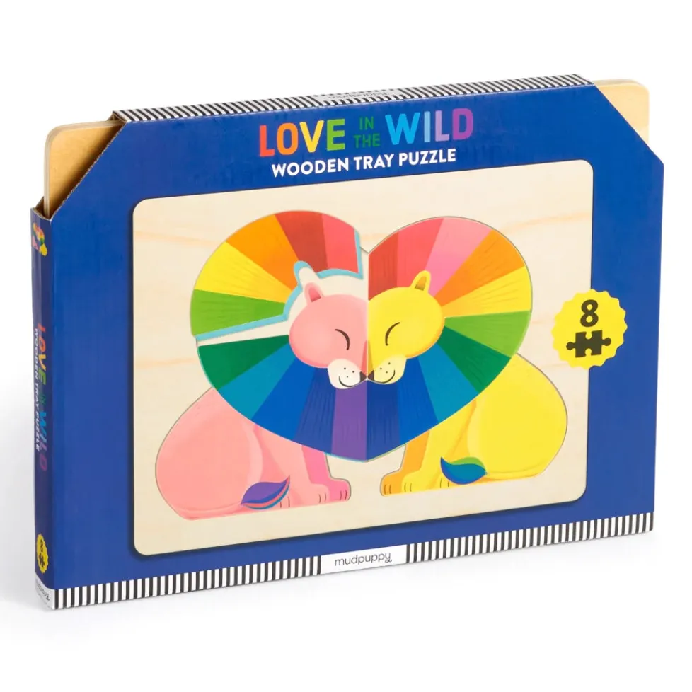 Mudpuppy Love in the Wild Wooden Tray Puzzle