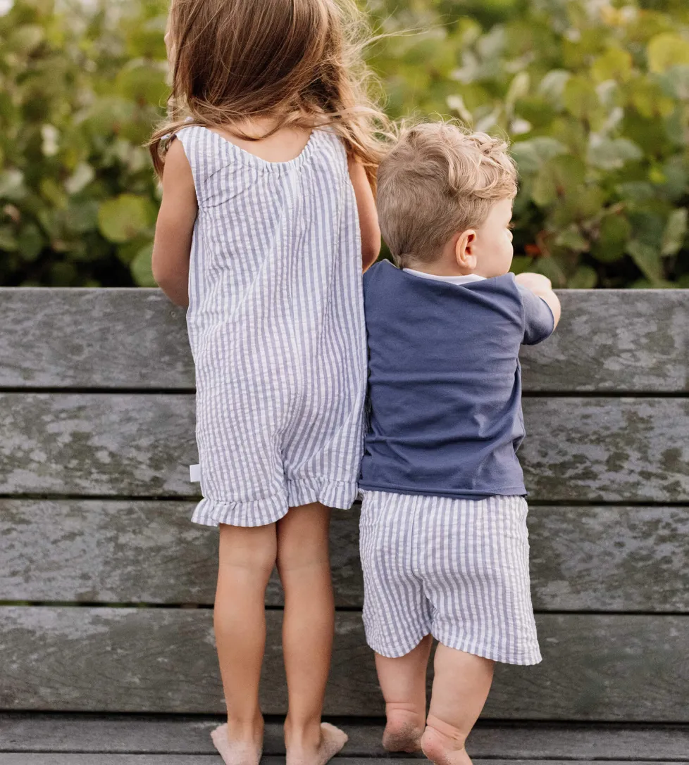 Burt's Bees Organic Henley Tee & Seersucker Short Set