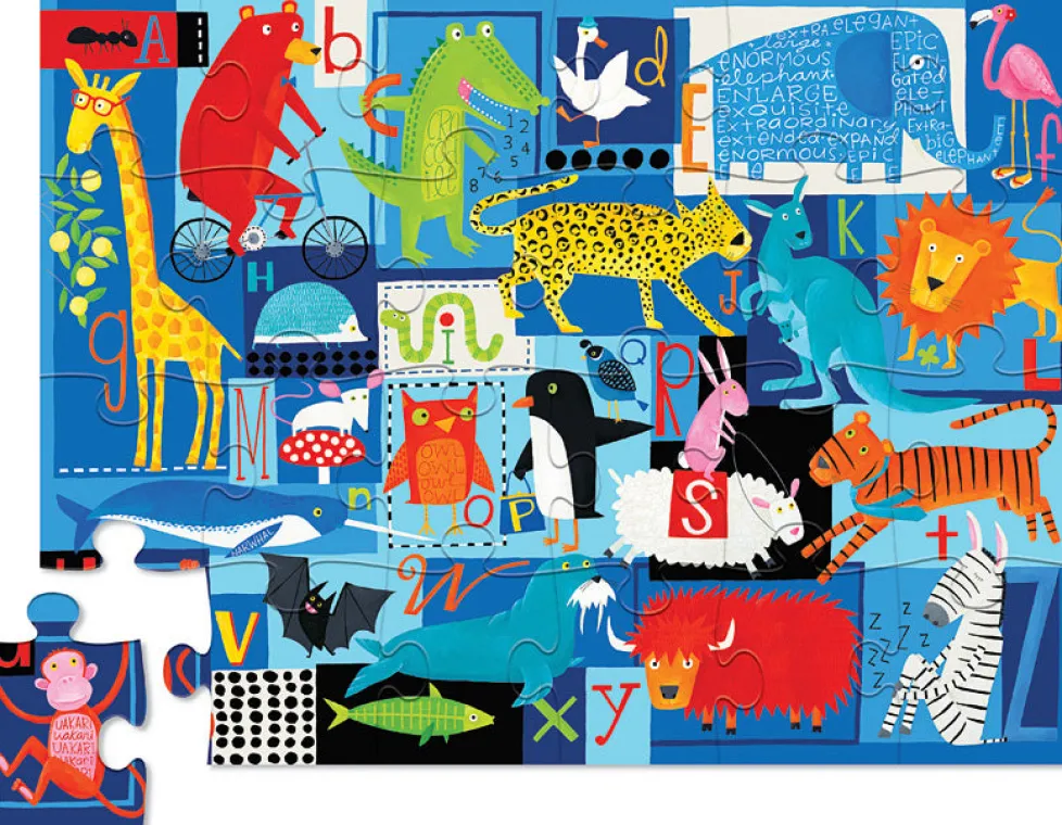 Crocodile Creek 24-piece Case Puzzle: Animals