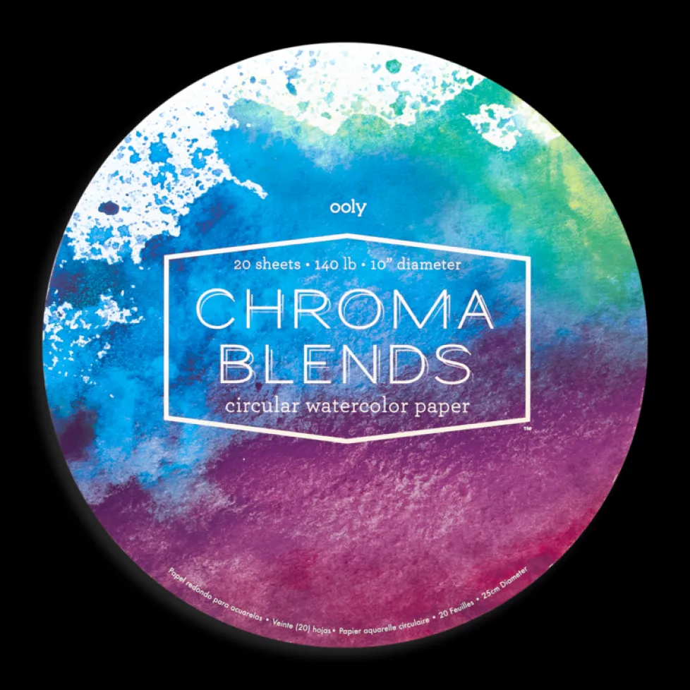 Ooly Chroma Blends Circular Watercolor Paper