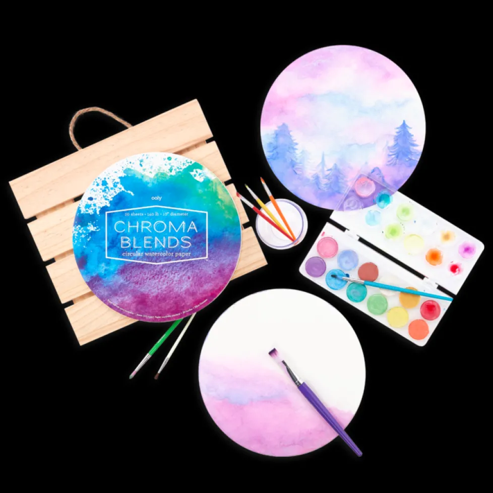 Ooly Chroma Blends Circular Watercolor Paper