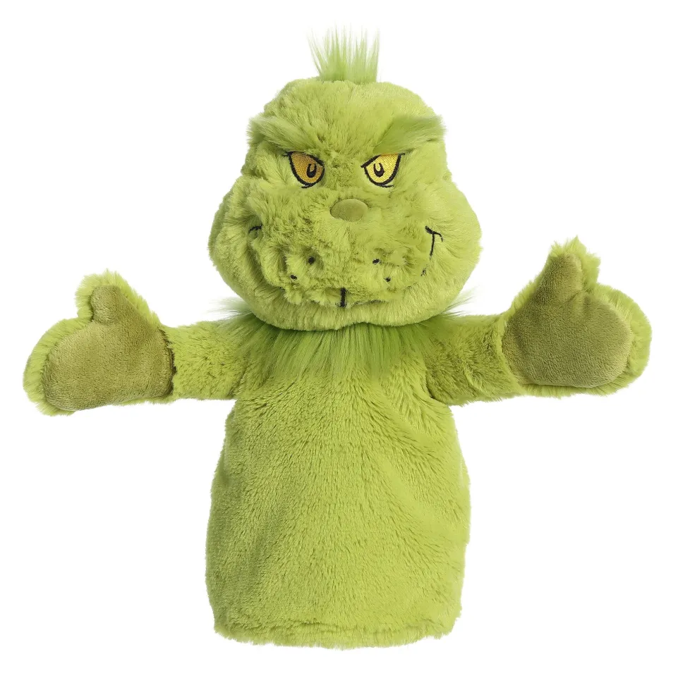 Aurora Dr. Seuss Grinch Hand Puppet 10"