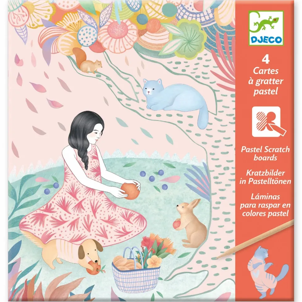 Djeco Scratch Card Activity Set: The Picnic
