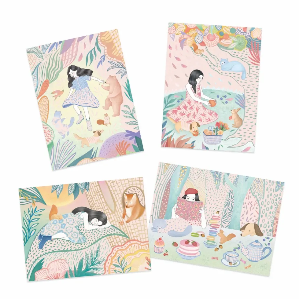 Djeco Scratch Card Activity Set: The Picnic