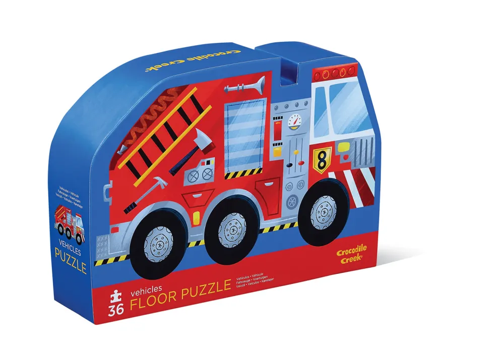 Crocodile Creek 36 Piece Floor Puzzle Vehicles