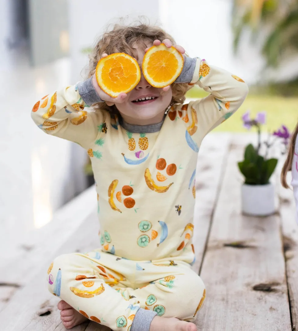 Burt's Bees Organic Two-Piece Pajamas Play With Your Food