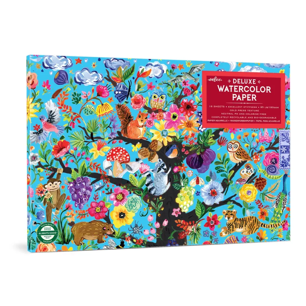 eeBoo Watercolor Pad: Tree of Life