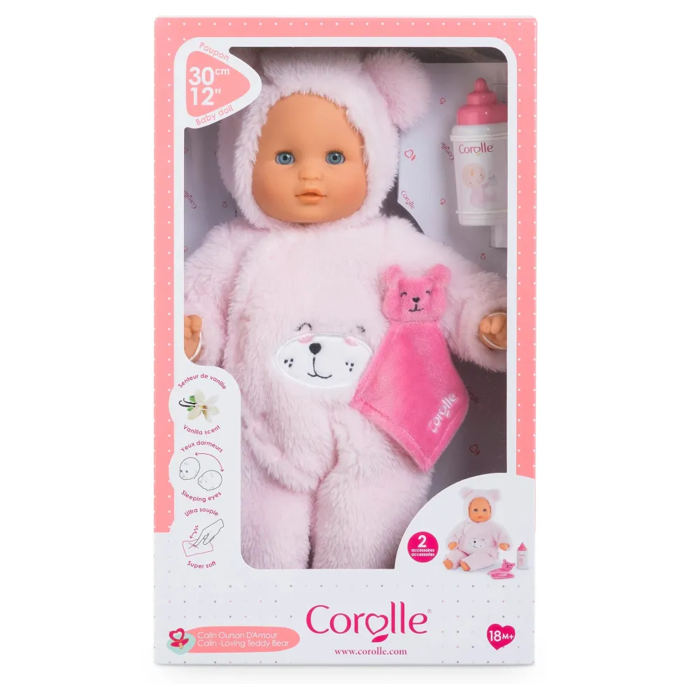 Corolle Dolls Bébé Calin Loving Teddy Bear 12"