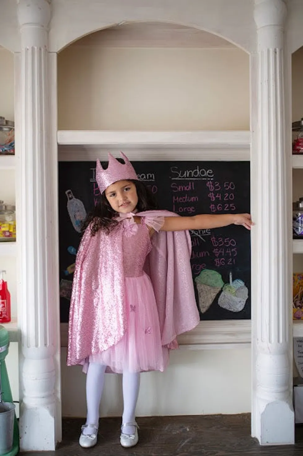 Great Pretenders Precious Pink Sequins Cape Size 5/6