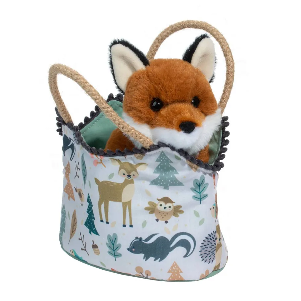 Douglas Sassy Pet Sak Magical Forest with Sitting Fox 6.5"