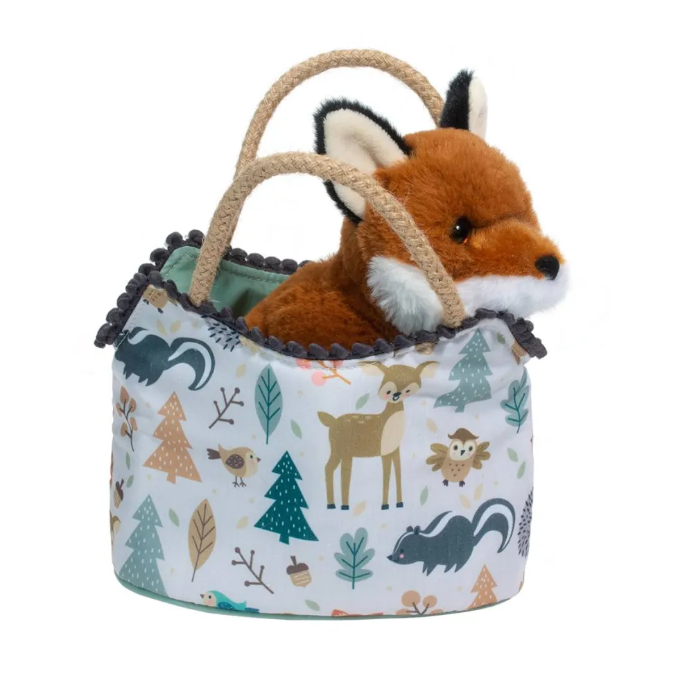 Douglas Sassy Pet Sak Magical Forest with Sitting Fox 6.5