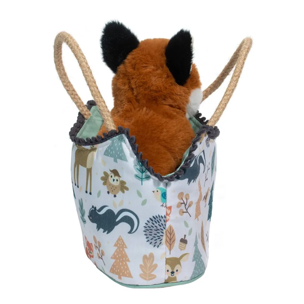Douglas Sassy Pet Sak Magical Forest with Sitting Fox 6.5