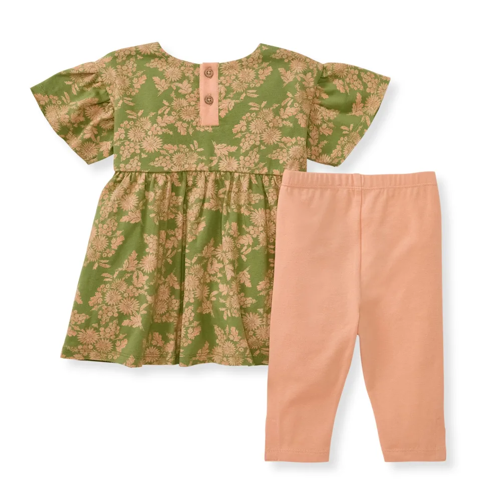Burt's Bees Organic Baby Vibrant Garden Top and Pants Set