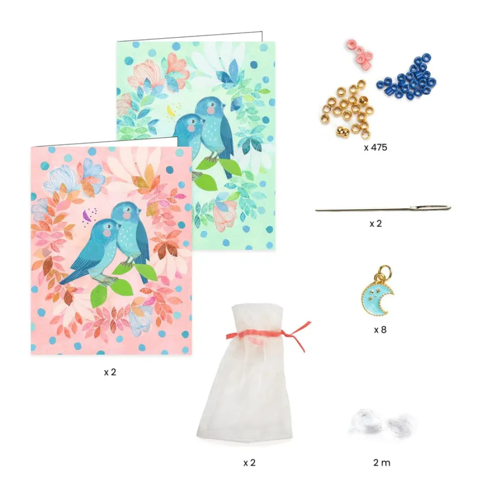 Djeco You & Me Jewelry Kit: Sky Multi-Wrap Beads & Jewelry