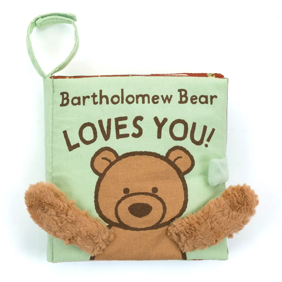 Baby Jellycat Soft Book Bartholomew Bear Loves You