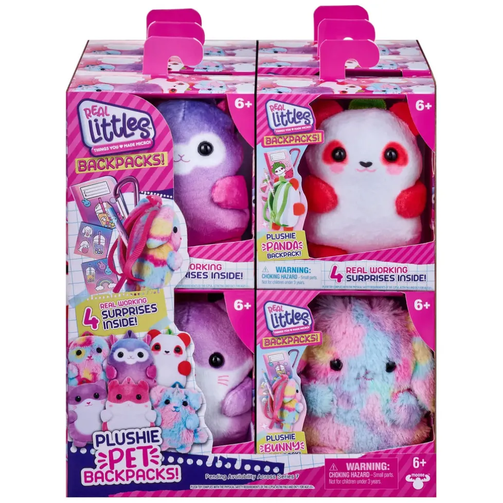 Toysmith Moose Toys Real Littles Backpacks S7 Plushie Pet Backpack